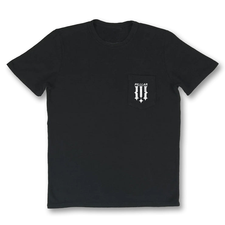 PILLLAR Shop Pocket Tee Black/White