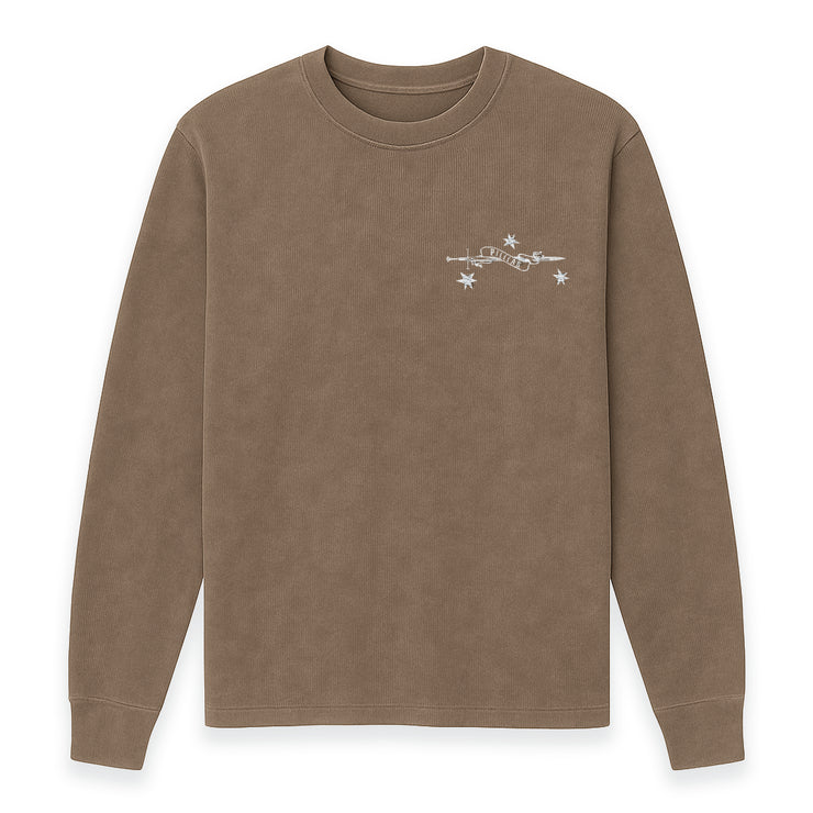 PILLLAR Sword Embroidered Vintage Crew