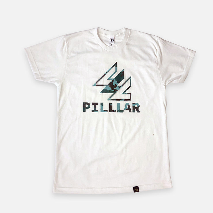 Camo Logo Tee - PILLLAR Skateboards