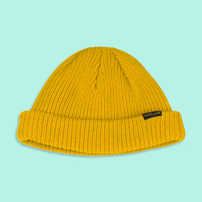 Fisherman Beanie Gold - PILLLAR Skateboards