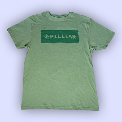 PILLLAR Logo Green on Green - PILLLAR Skateboards