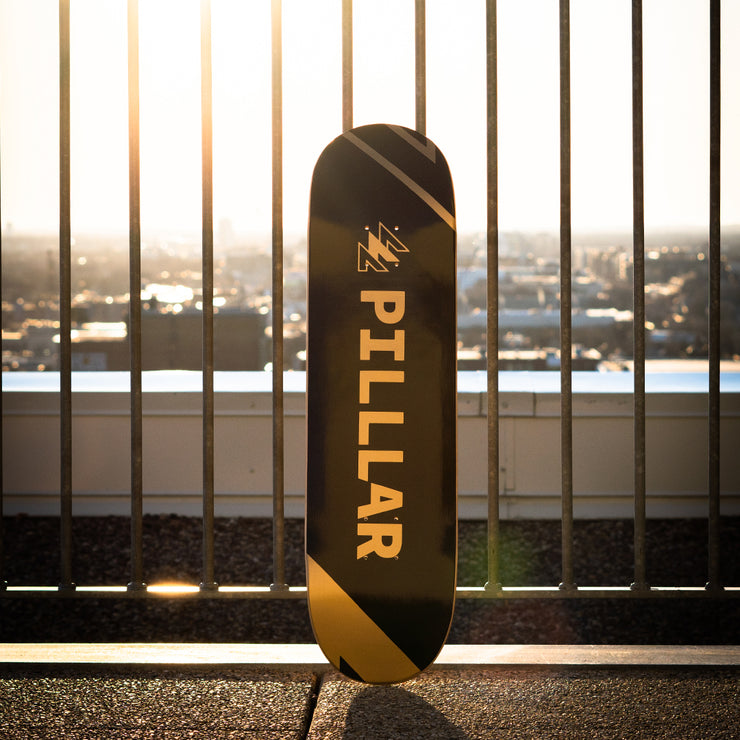 PILLLAR Logo Gold - PILLLAR Skateboards